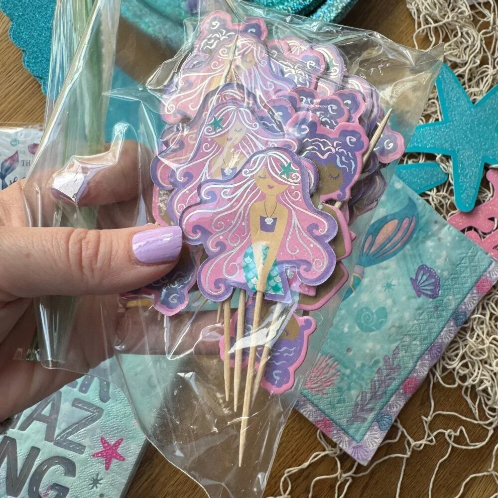 Mermaid Birthday Party Supply Lot